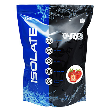Изолят сывороточного протеина RPS Nutrition вкус Клубника, WHEY ISOLATE RPS Nutrition Strawberry Flavor, пакет дой-пак 2268г