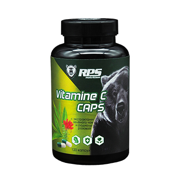 VITAMINE C CAPS с экстрактами зеленого чая и родиолы розовой RPS Nutrition, капсулы 120 шт.